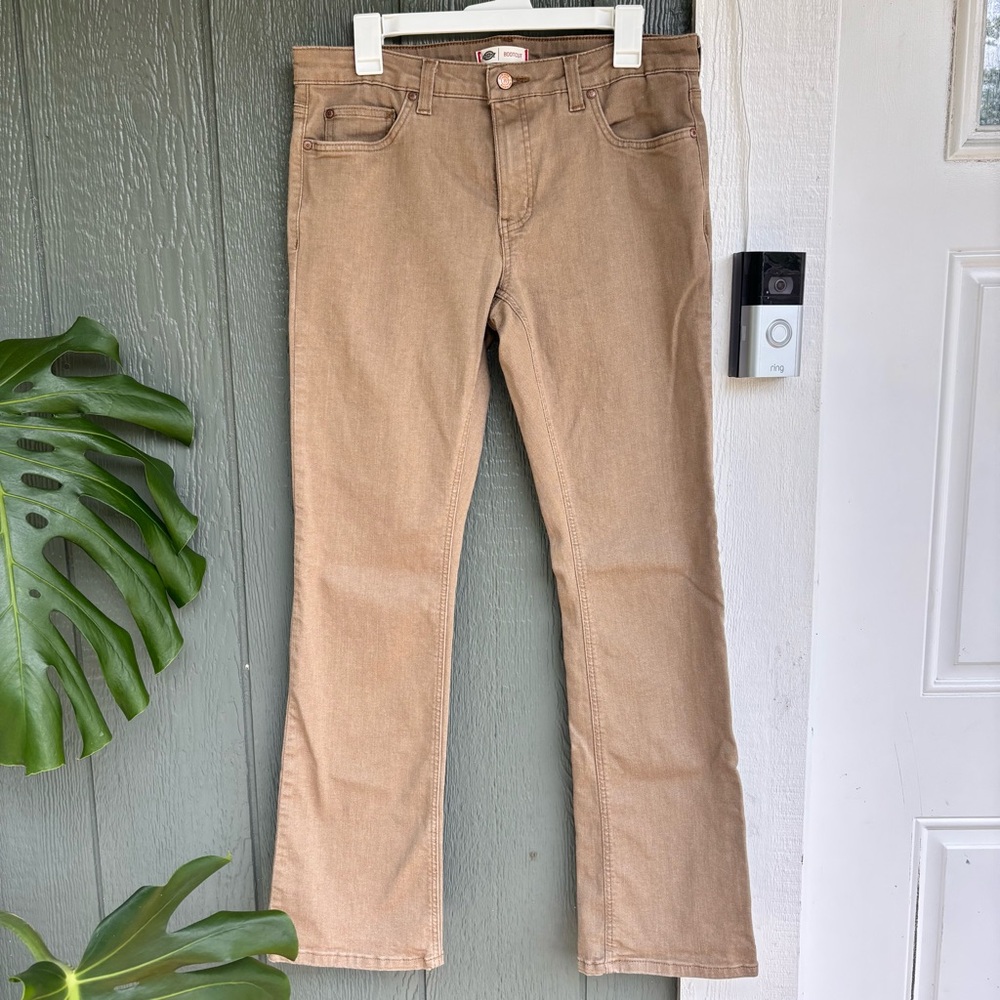 Dickies Womens Straight Leg Stretch Pants Khaki Size 8R